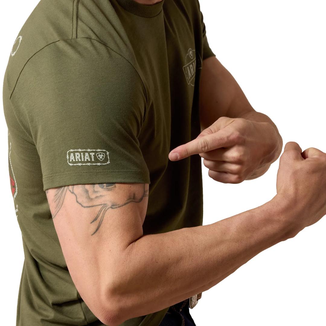 Ariat Men's Outlaw Heritage Grape Leaf T-Shirt 10080703 detail03
