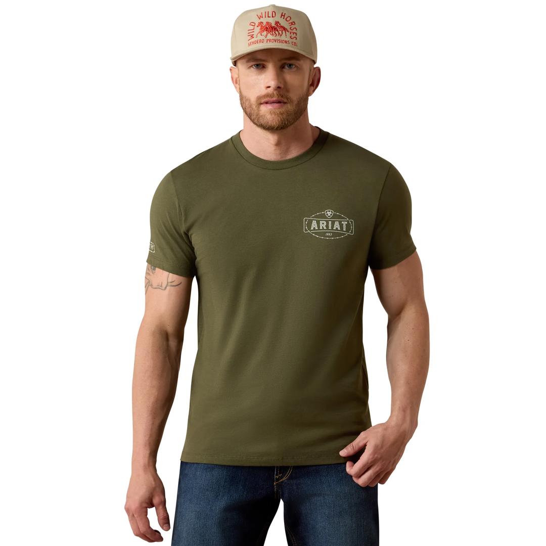 Ariat Men's Outlaw Heritage Grape Leaf T-Shirt 10080703 front