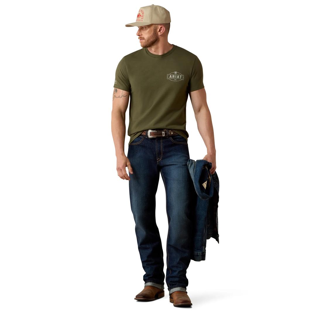 Ariat Men's Outlaw Heritage Grape Leaf T-Shirt 10080703 full