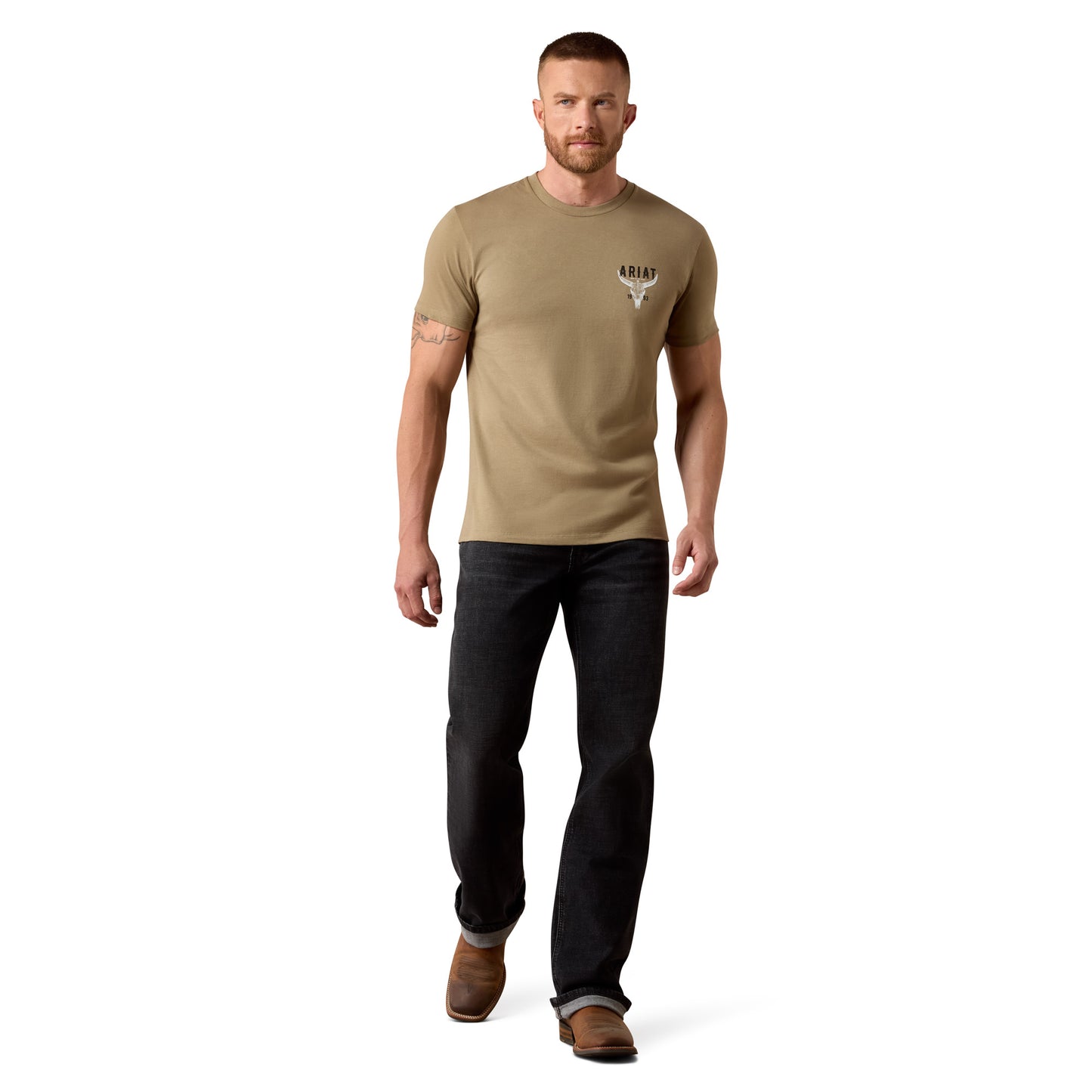 Ariat Men's Best Longhorn Fallen Rock T-Shirt 10080708
