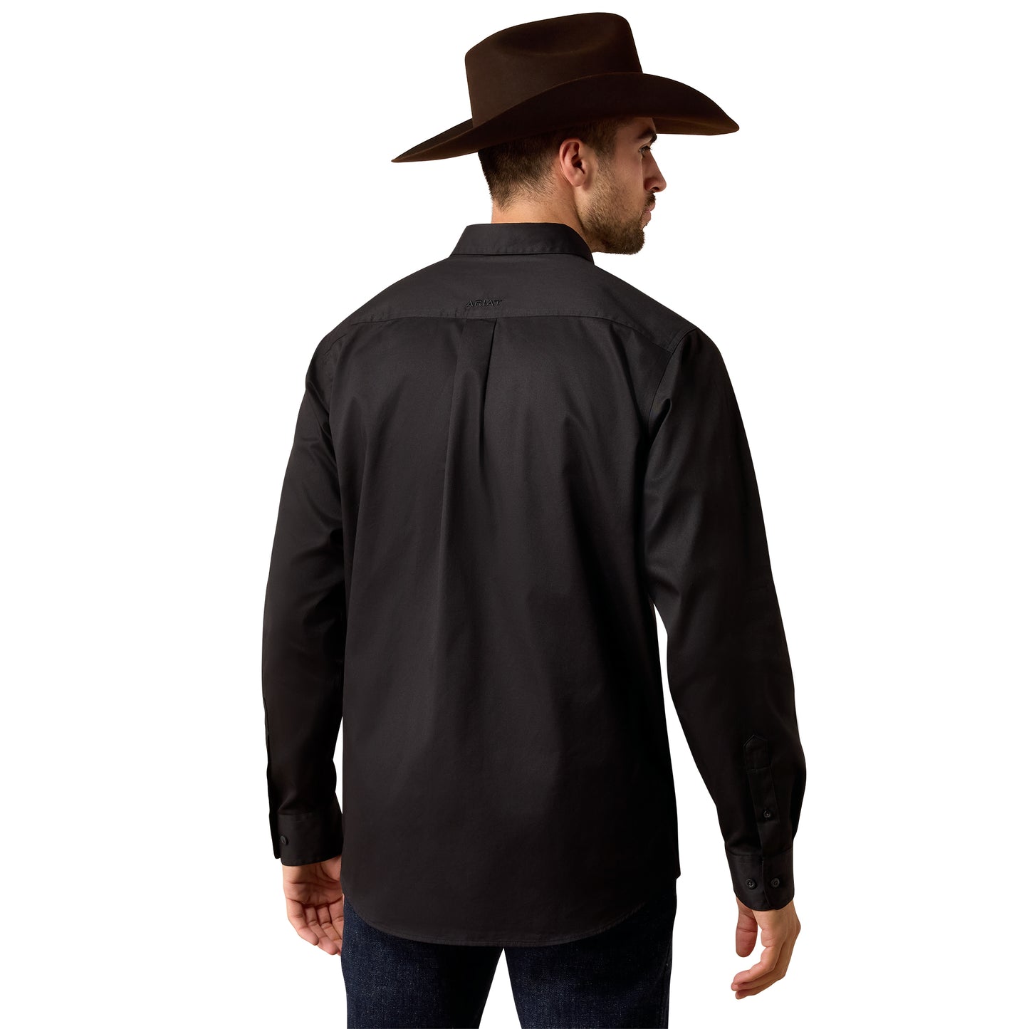 Ariat Men's Standard Twill Black Classic Fit Shirt 10080901