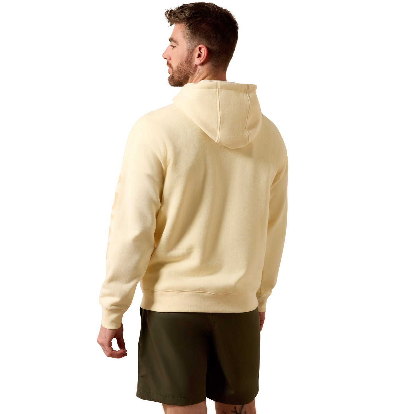 Ariat Men's Vanilla Custard Logo Hoodie 10081901