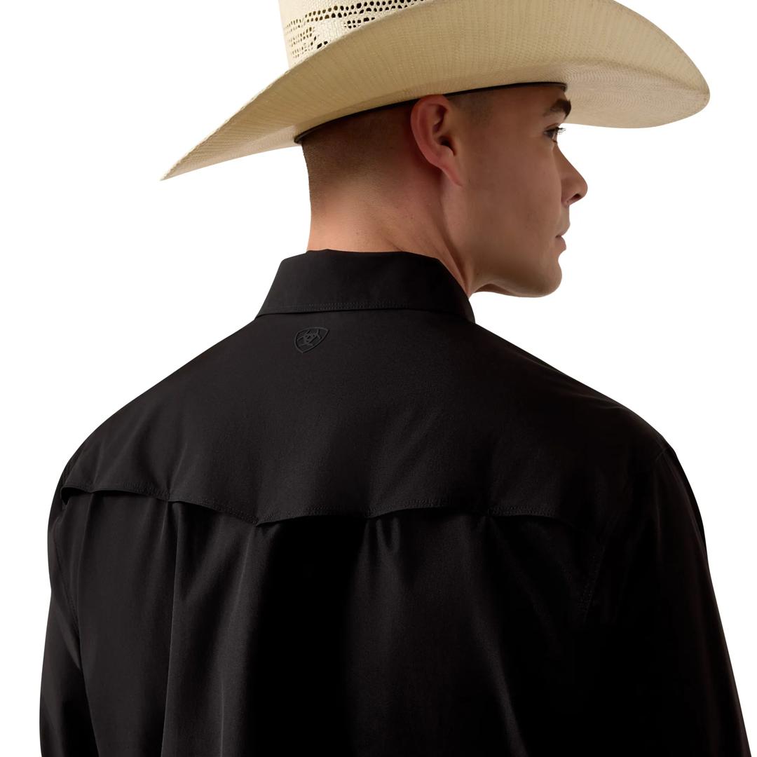 Ariat Men's FrontierTough VentTEK Black Western Classic Fit Snap Shirt 10081912 detail01