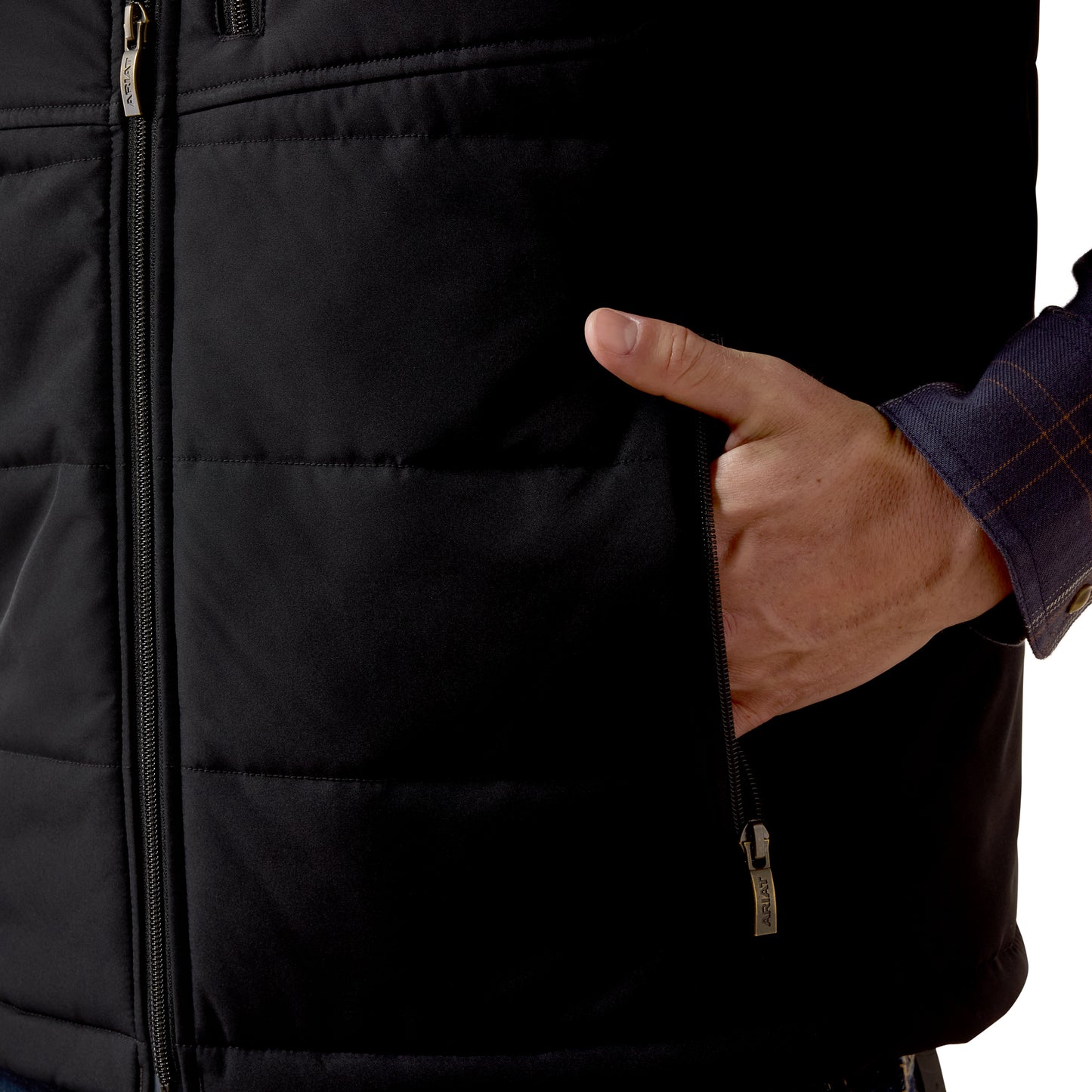 Ariat Men's Titan Black Full Zip Insulated Vest 10081914