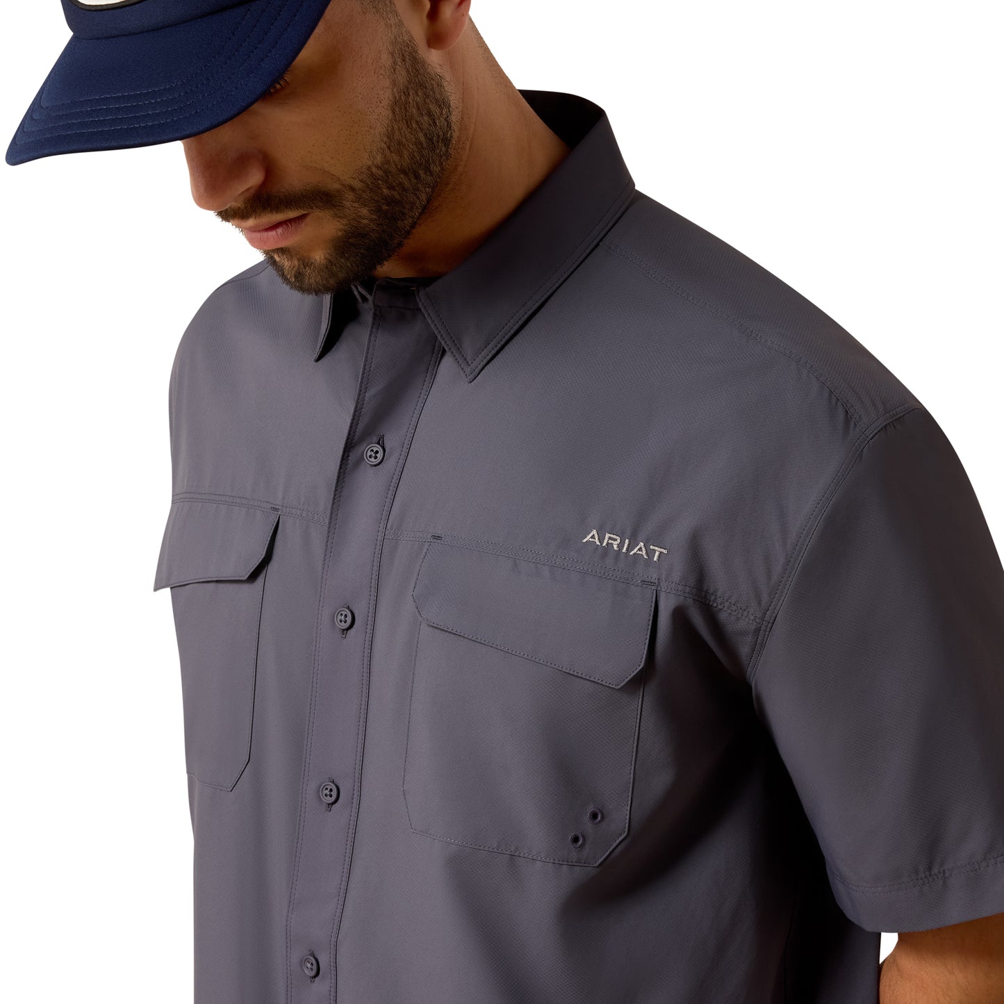 Ariat Men's VentTEK Outbound Charcoal Classic Fit Shirt 10081916