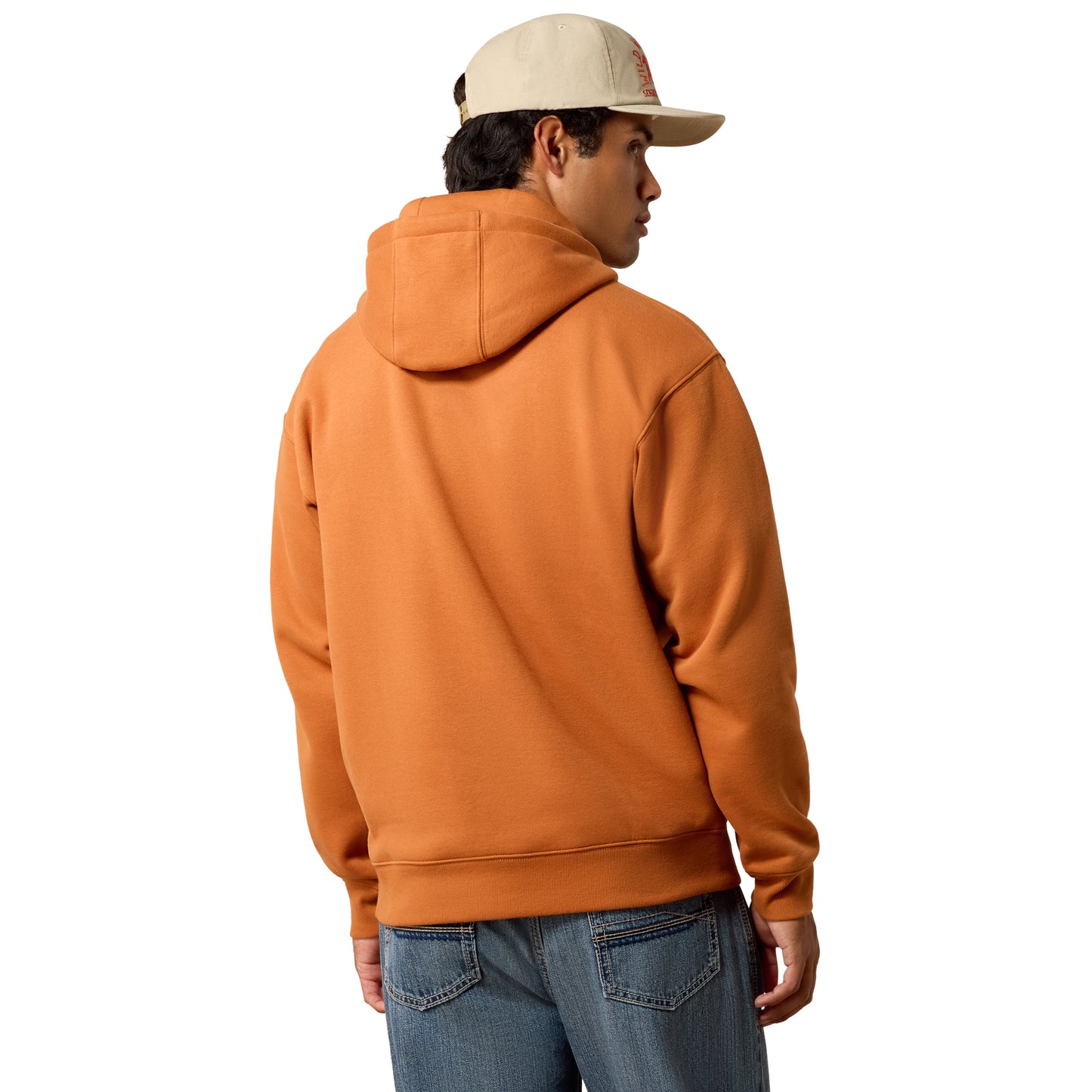 Ariat Men's Dark Orange Logo Hoodie 10081920