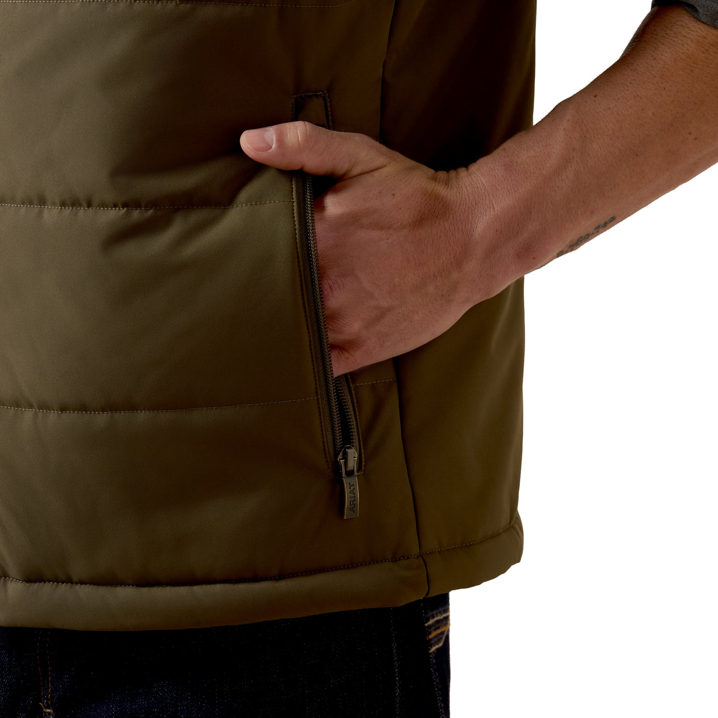 Ariat Men's Titan Grape Leaf Full Zip Insulated Vest 10081923