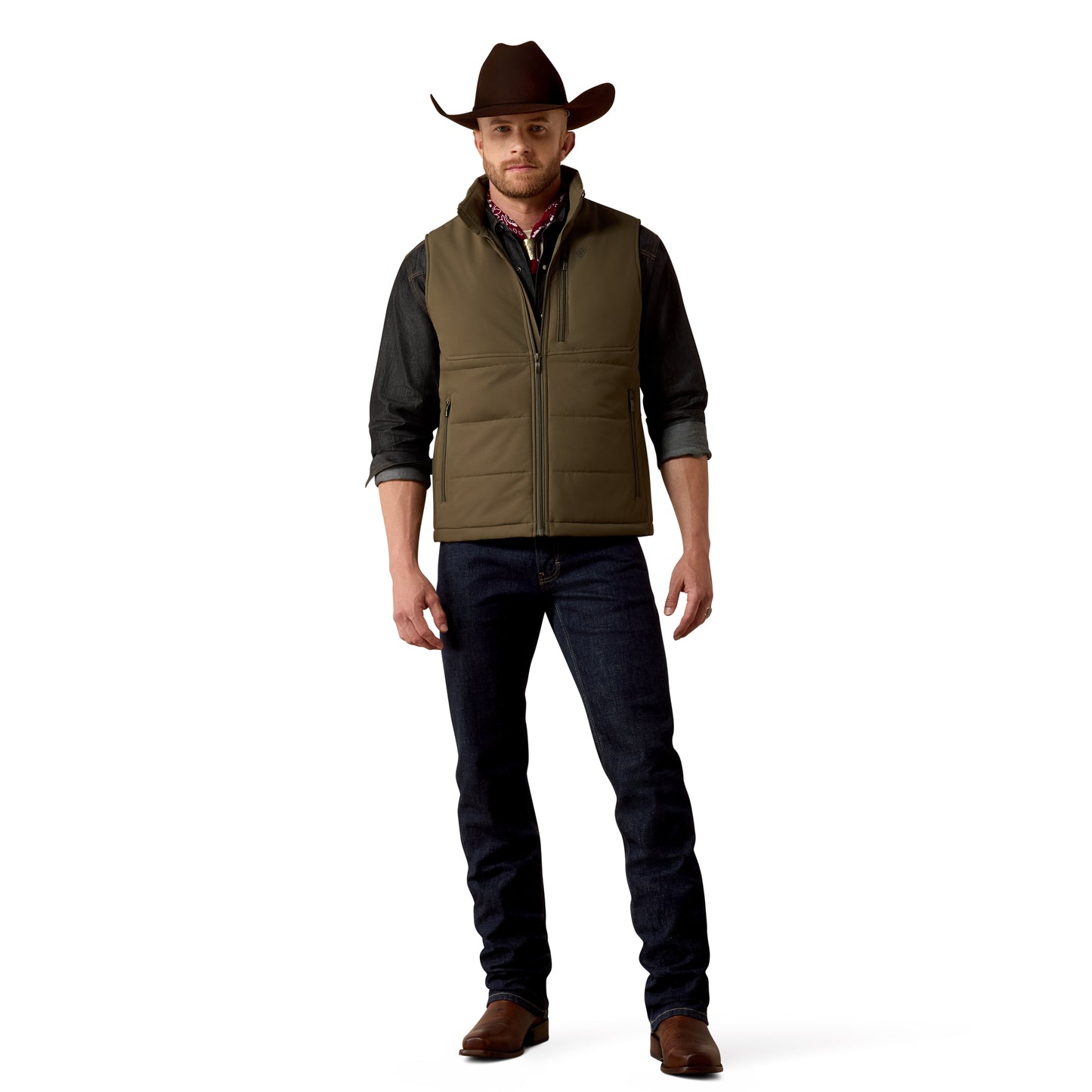 Ariat Men's Titan Grape Leaf Full Zip Insulated Vest 10081923