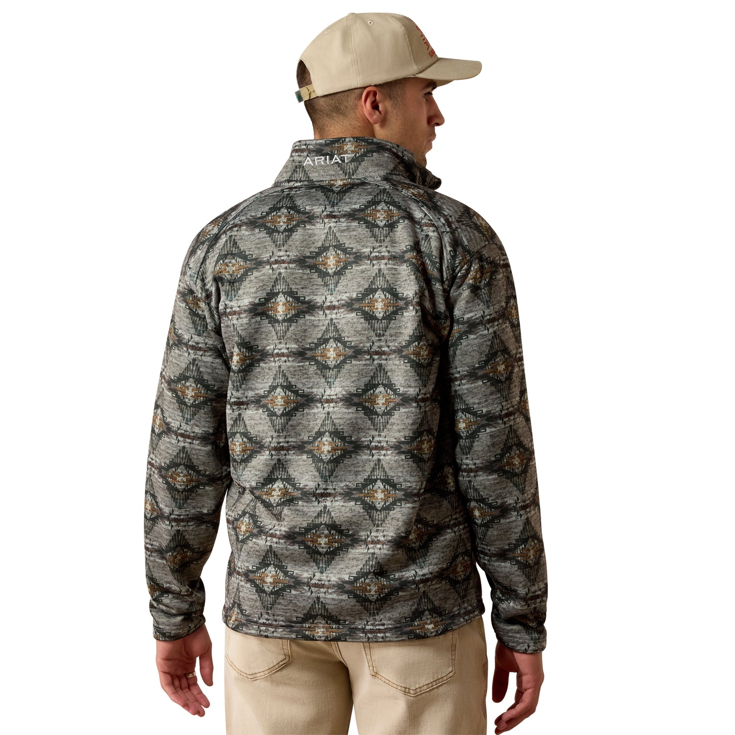 Ariat Men's Caldwell 1/4 Zip Storm Front Southwest Sweater 10081927