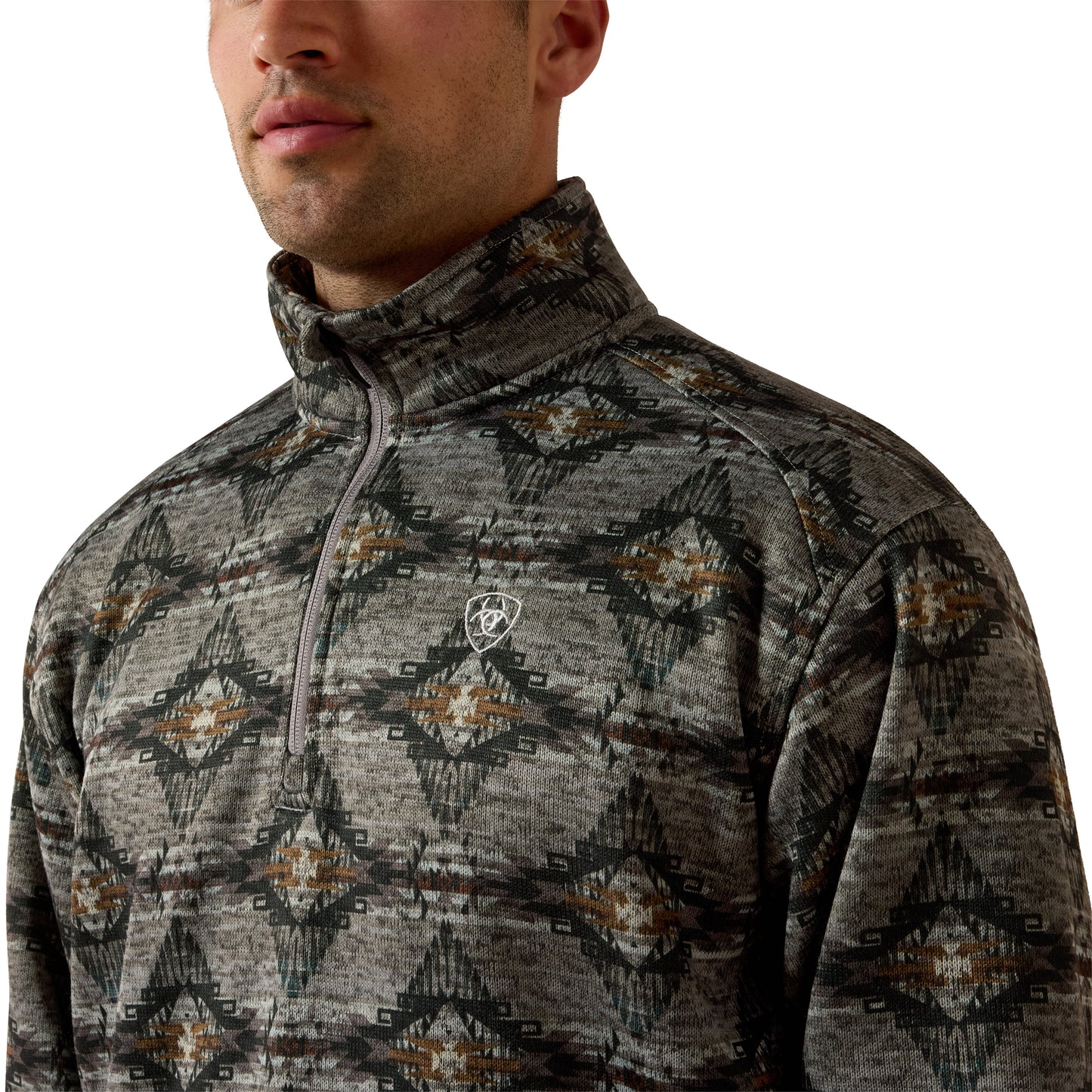 Ariat Men's Caldwell 1/4 Zip Storm Front Southwest Sweater 10081927