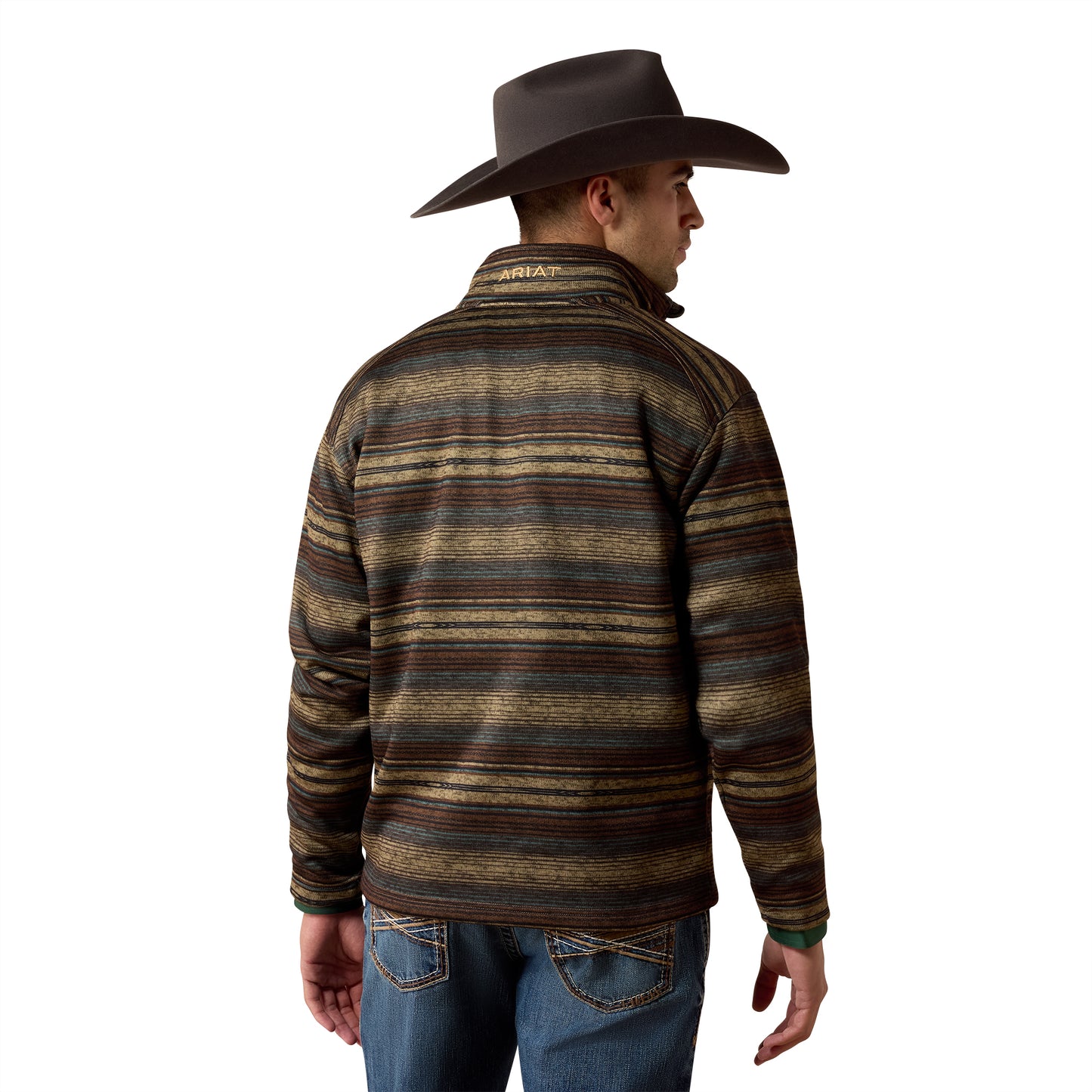 Ariat Men's Caldwell 1/4 Zip Brazil Nut Serape Sweater 10081928