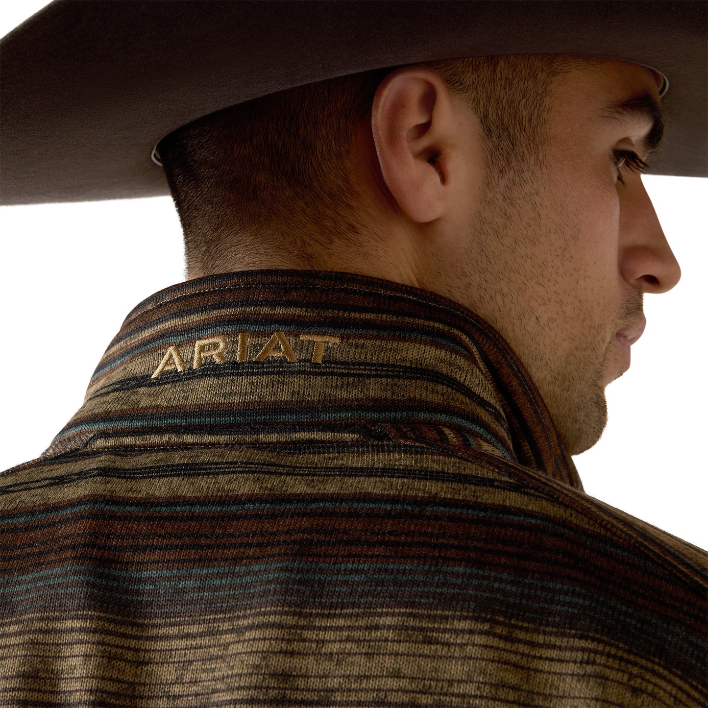 Ariat Men's Caldwell 1/4 Zip Brazil Nut Serape Sweater 10081928