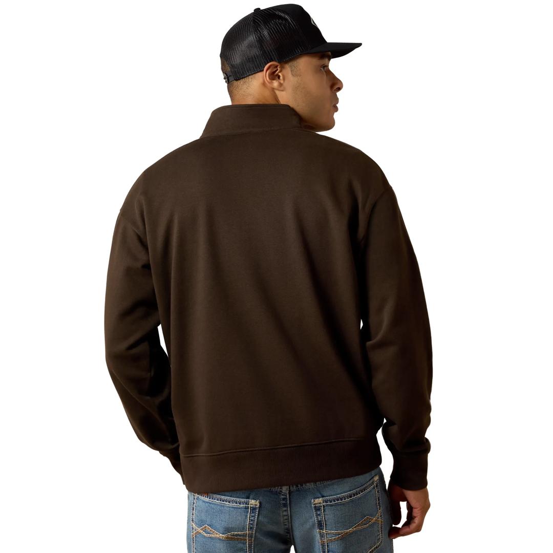 Ariat Men's Delicioso Holiday 1/4 Zip Sweatshirt 10085376 back