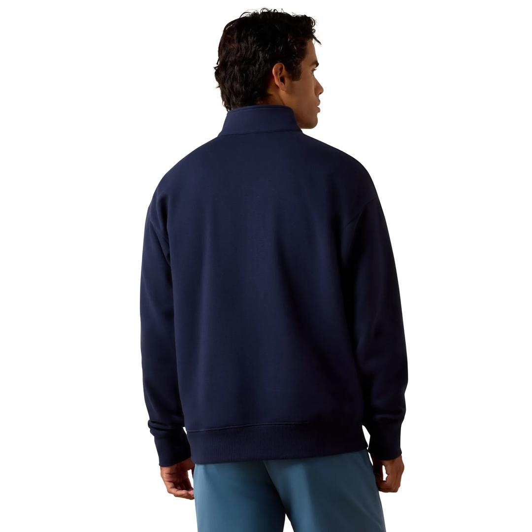 Ariat Men's Navy Holiday 1/4 Zip Sweatshirt 10085385 back