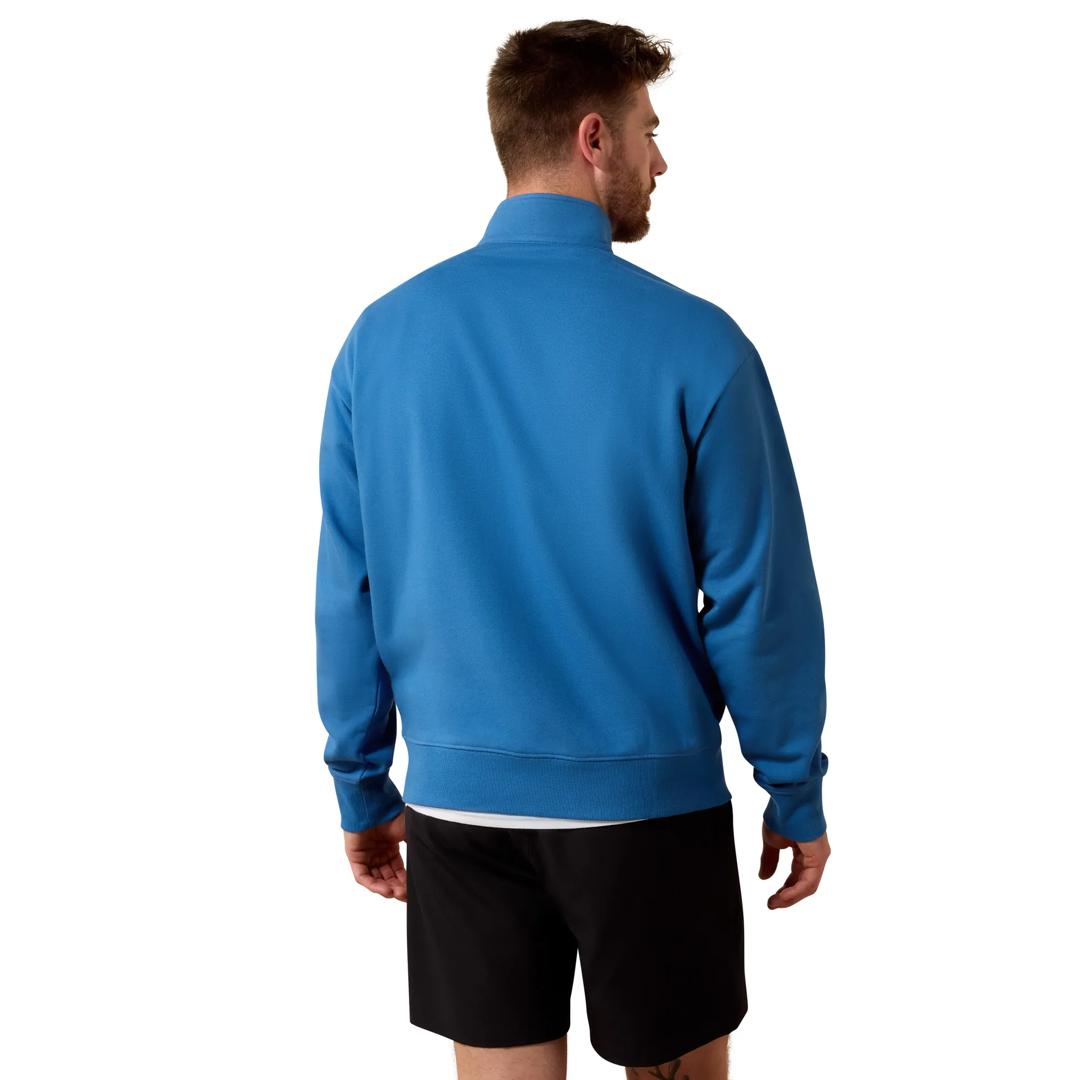 Ariat Men's Federal Blue Holiday 1/4 Zip Sweatshirt 10085387 back