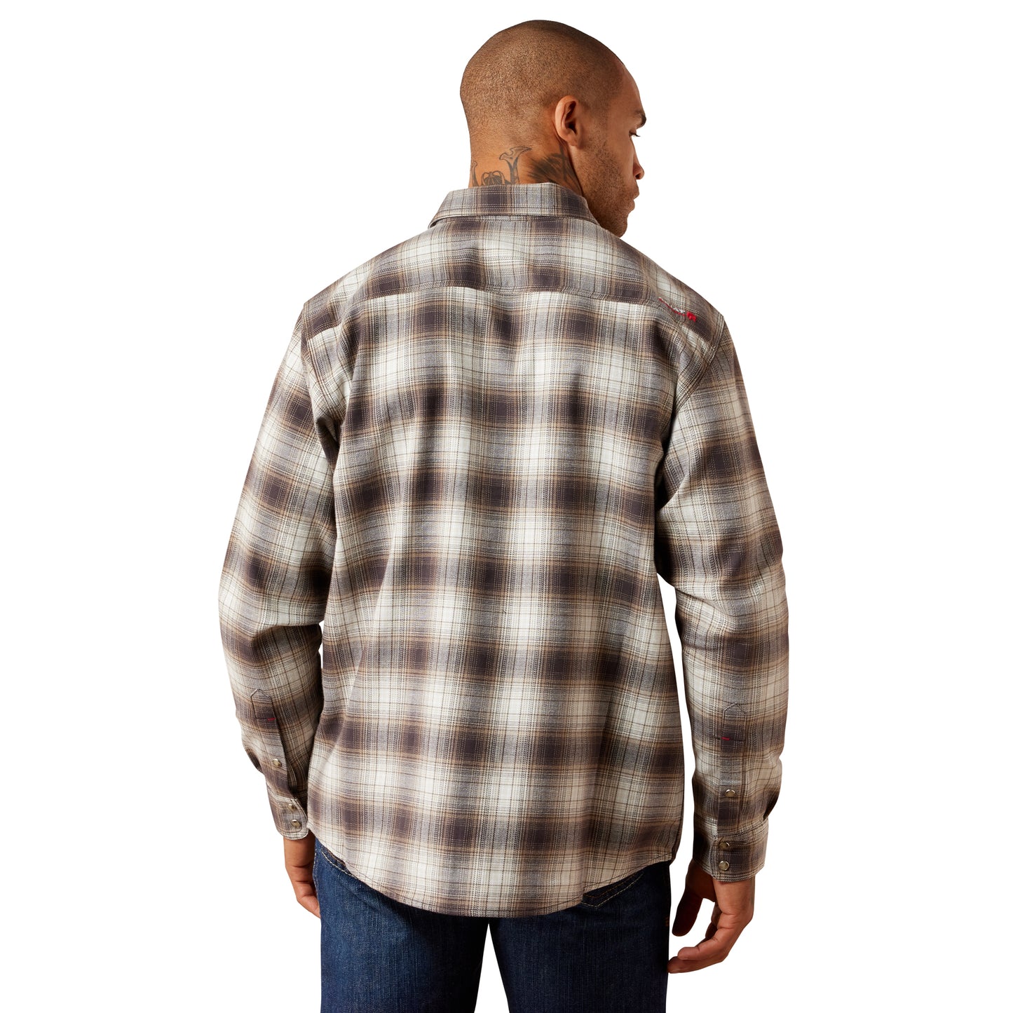 Ariat Men's FR Andre Licorice Plaid Button Down Work Shirt 10078938