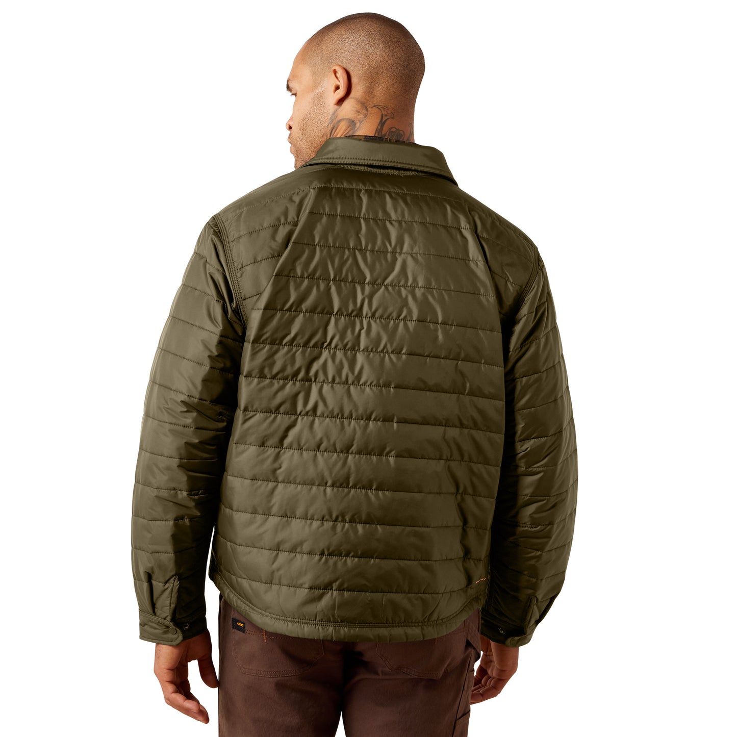 Ariat Men's Rebar Beetle Green Cordura Ripstop Lightweight Insulated Shirt Jacket 10078939