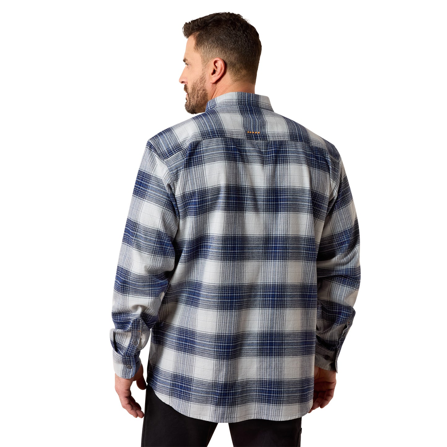 Ariat Men's Rebar Flannel DuraStretch Weathervane Work Shirt 10079017