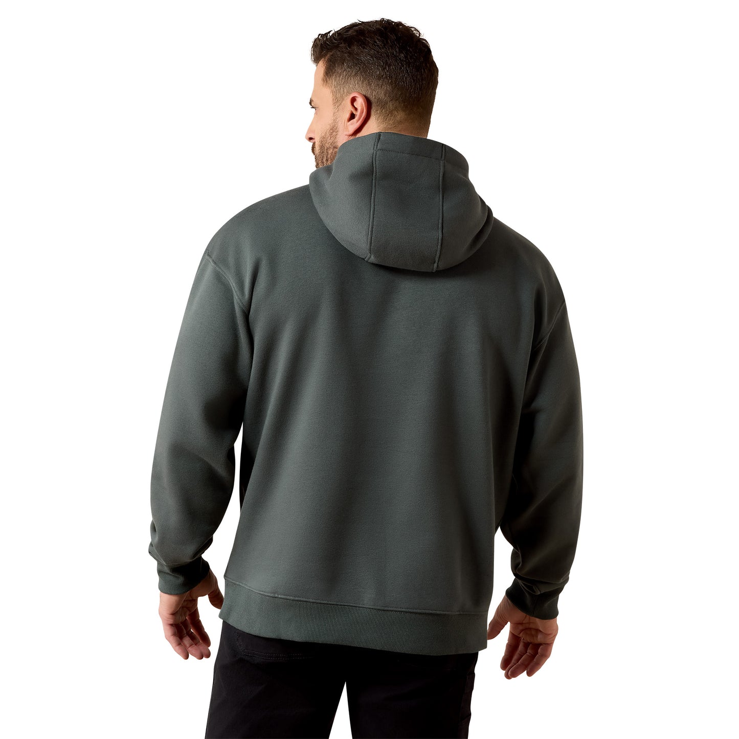 Ariat Men's Rebar Steel Green Workman Graphic Hoodie 10079021