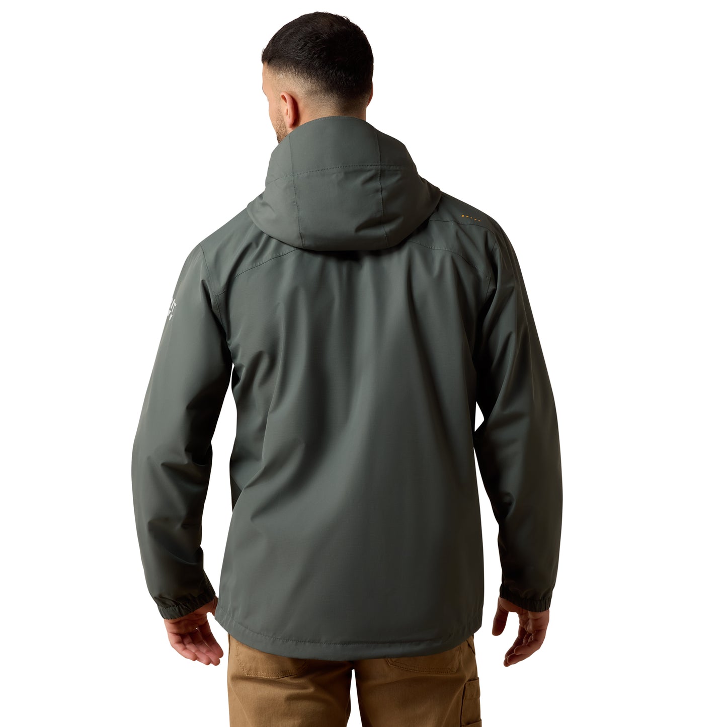 Ariat Mens Rebar Steel Green Stormshell Lightweight Waterproof Jacket 10079022