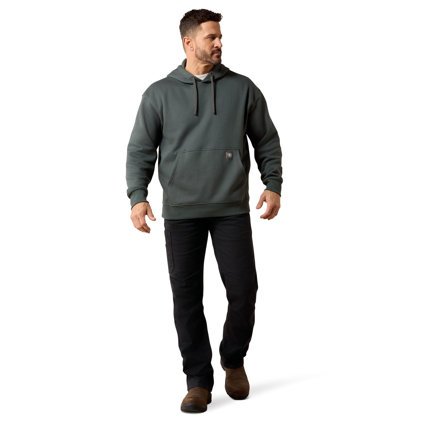 Ariat Men's Rebar Steel Green Workman Bolt Hoodie 10079023