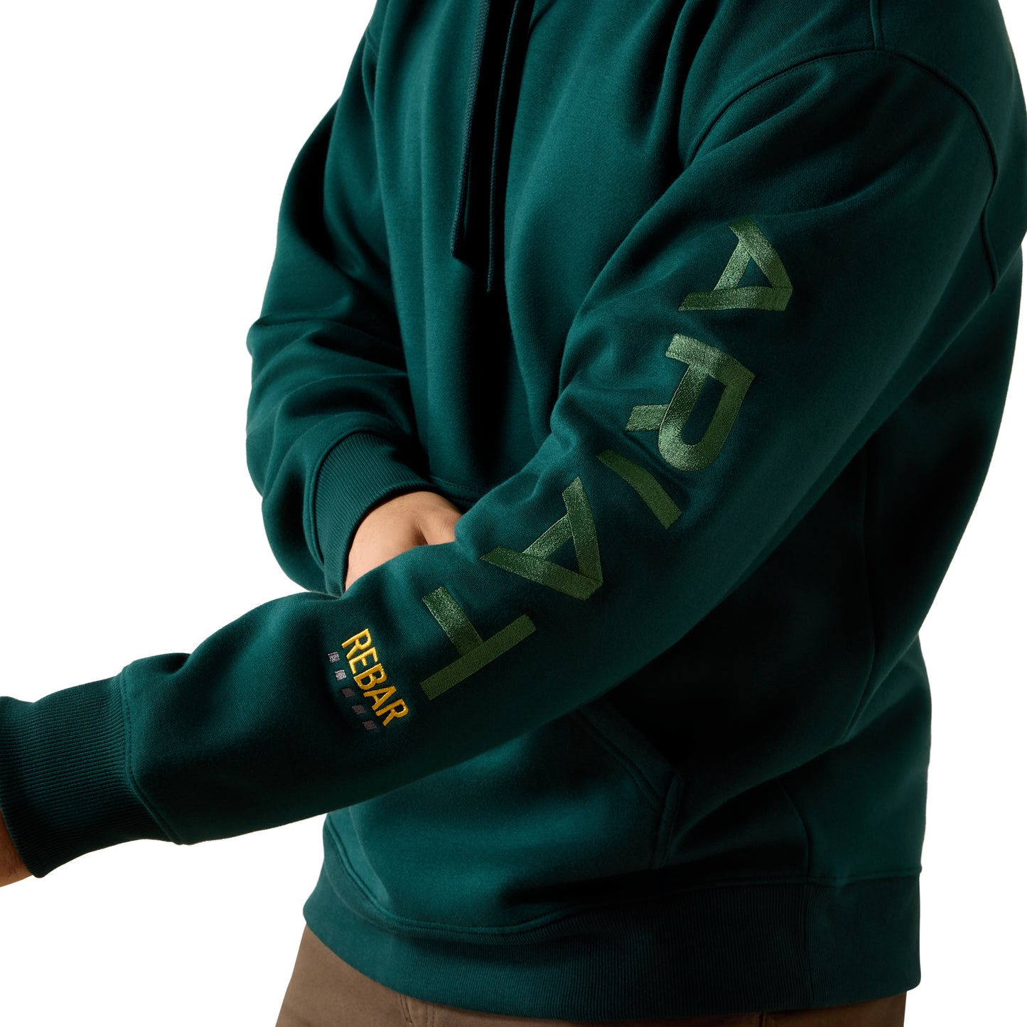 Ariat Men's Ponderosa Pine & Black Rebar Workman Graphic Hoodie 10079042