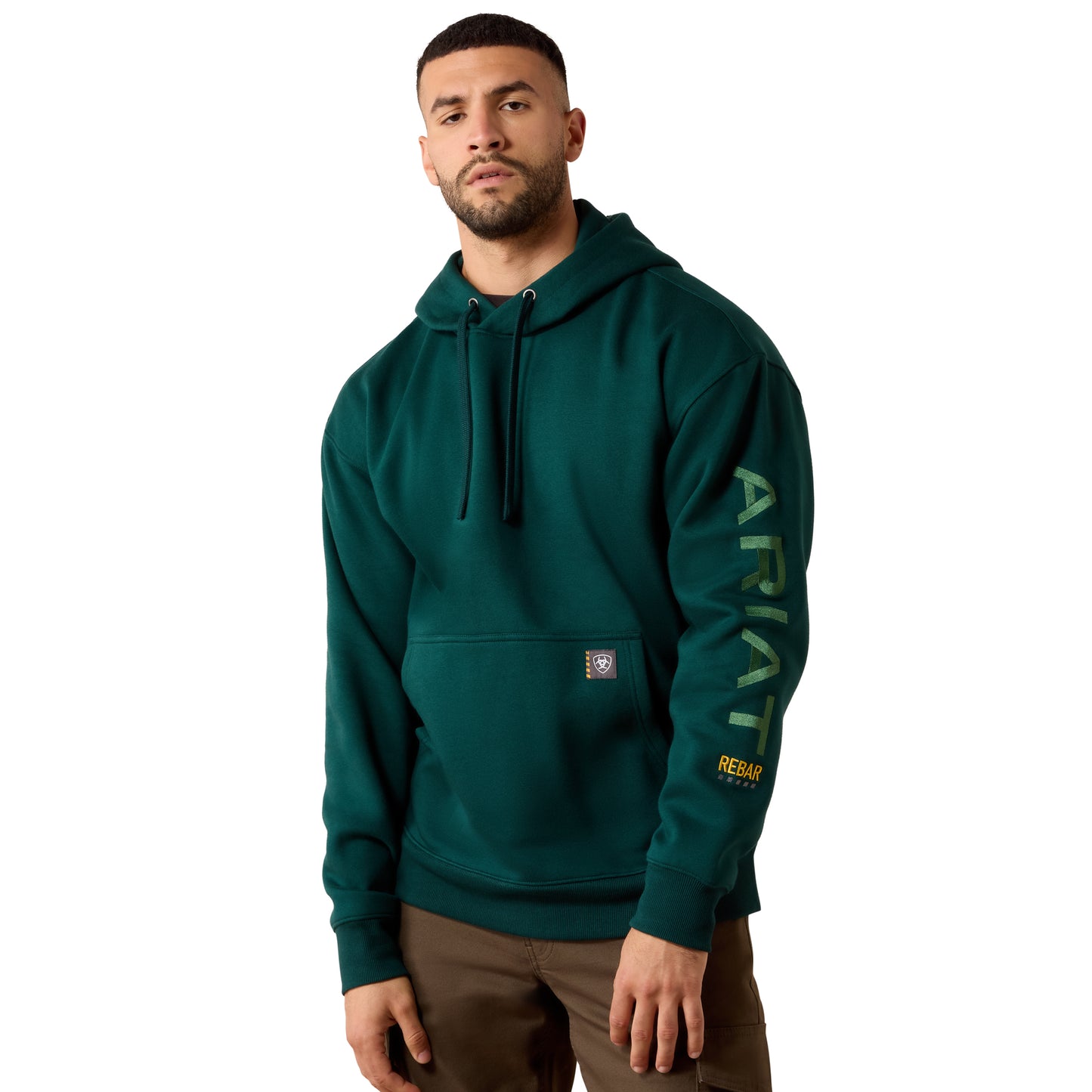 Ariat Men's Ponderosa Pine & Black Rebar Workman Graphic Hoodie 10079042