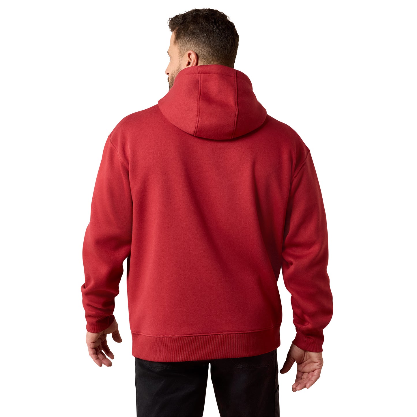 Ariat Men's Rebar Brick Red Burgundy Workman Graphic Hoodie 10079076
