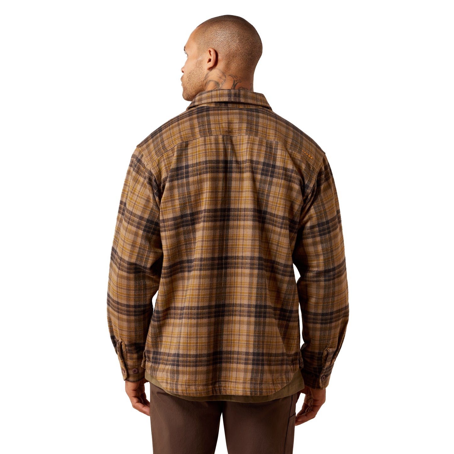 Ariat Men's Caribou Rebar Heavy Flannel Work Button Down 10079099