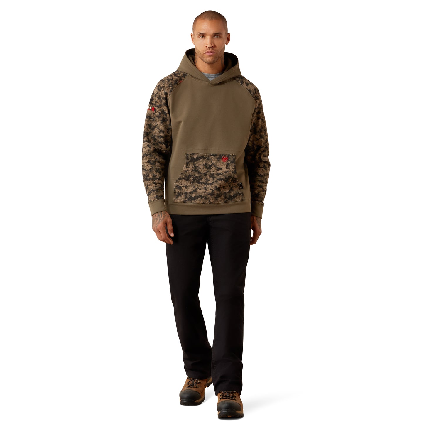 Ariat Men's  FR DuraStretch Patriot Canteen Green Hoodie 10079107