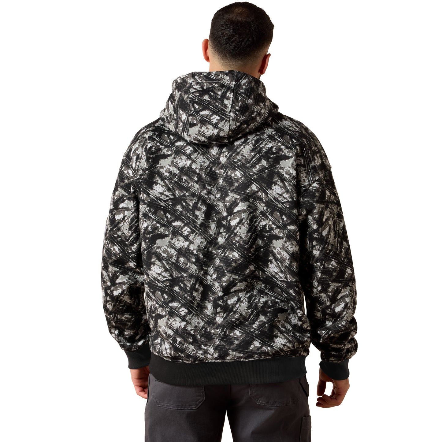 Ariat Men's Rebar Camo Grey Workman Graphic Hoodie 10079108