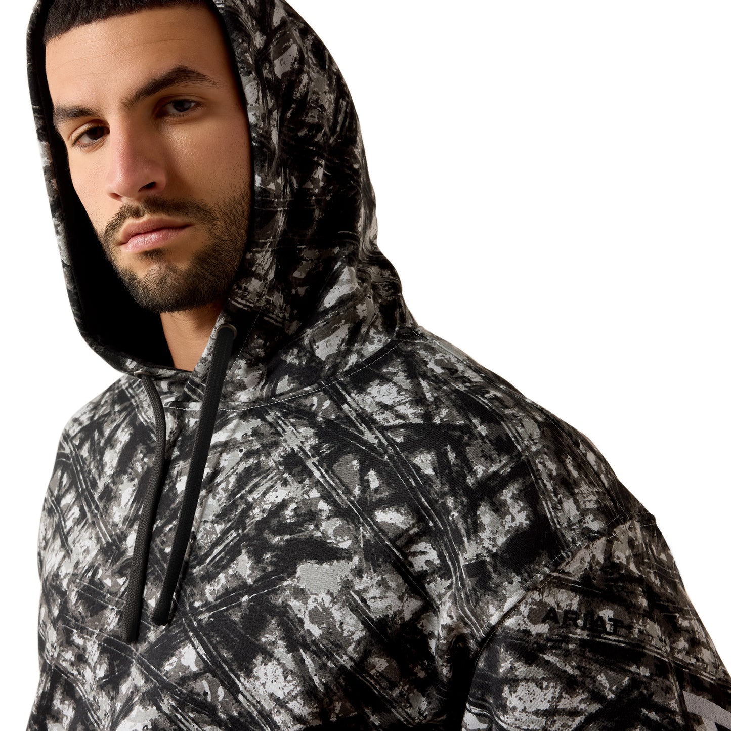 Ariat Men's Rebar Camo Grey Workman Graphic Hoodie 10079108