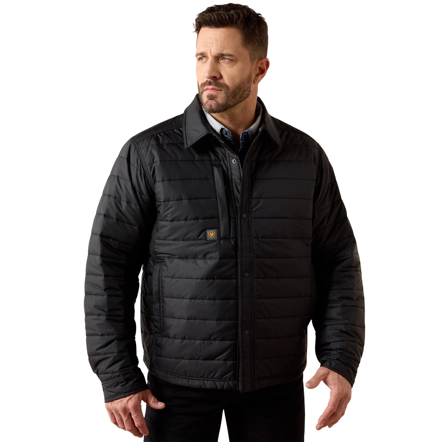 Ariat Men's Rebar Cordura Ripstop Black Lightweight Insulated Shirt Jacket 10079143