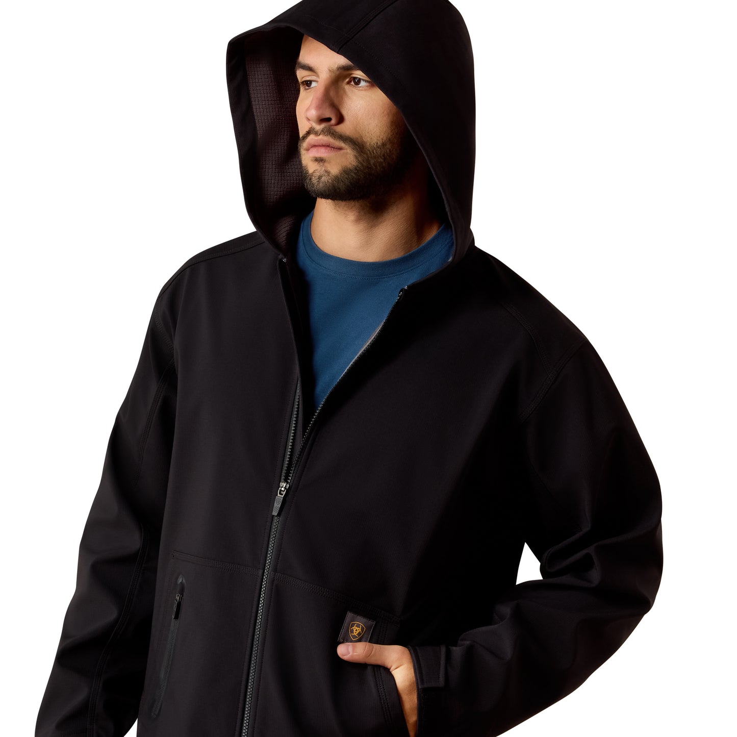Ariat Men's Rebar Black Durastretch Utility Softshell Jacket 10079144