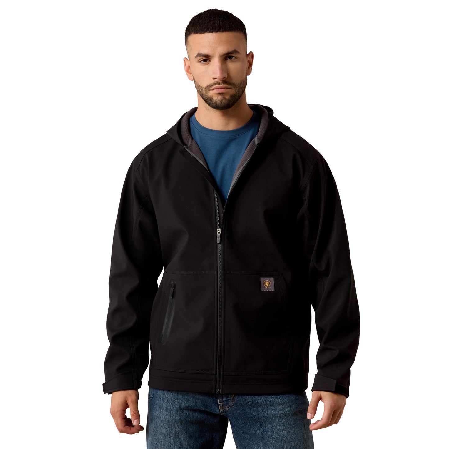 Ariat Men's Rebar Black Durastretch Utility Softshell Jacket 10079144