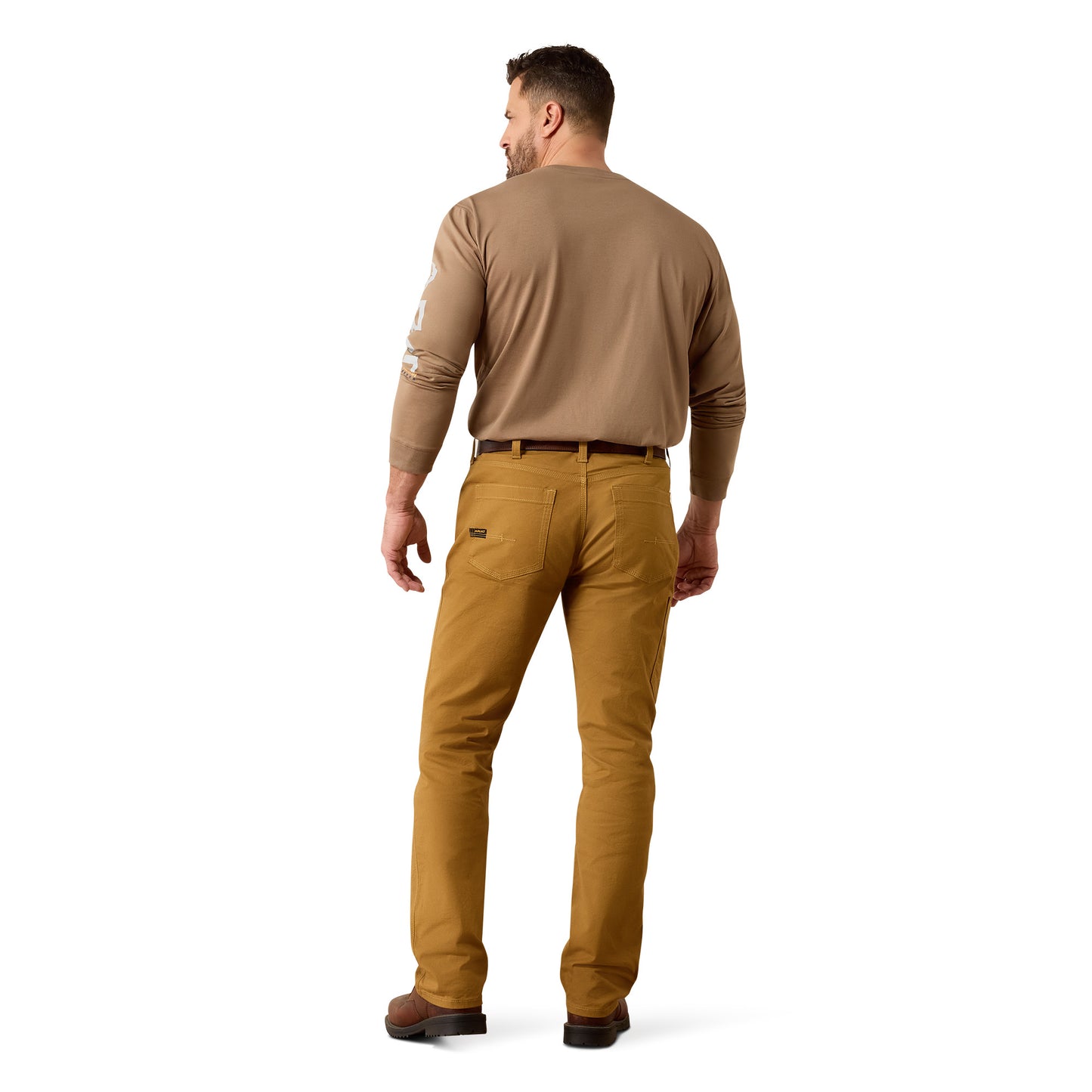 Ariat Men's Rebar M4 Made Tough DuraStretch Bistro Brown Straight Leg Pants10079154