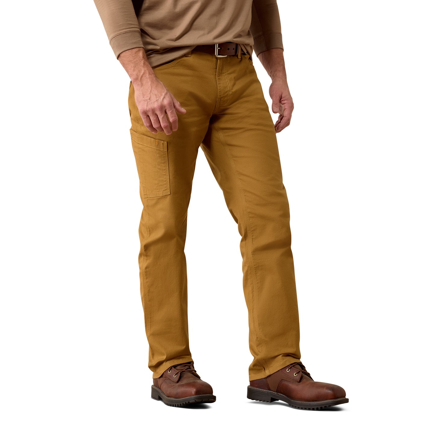 Ariat Men's Rebar M4 Made Tough DuraStretch Bistro Brown Straight Leg Pants10079154