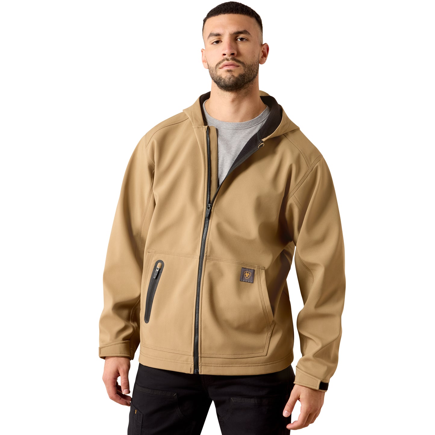Ariat Men's Rebar Field Khaki Durastretch Utility Softshell Jacket 10079165