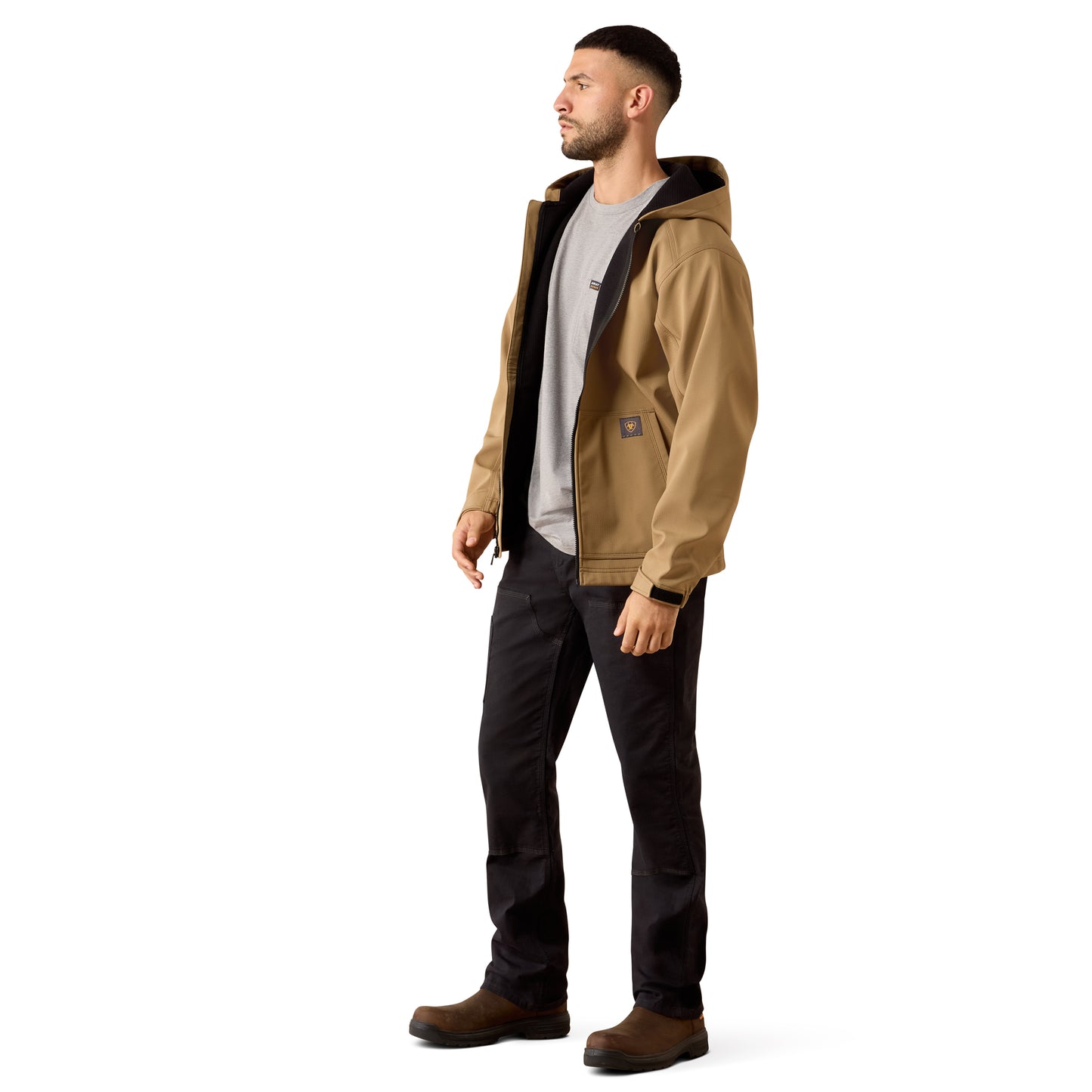 Ariat Men's Rebar Field Khaki Durastretch Utility Softshell Jacket 10079165