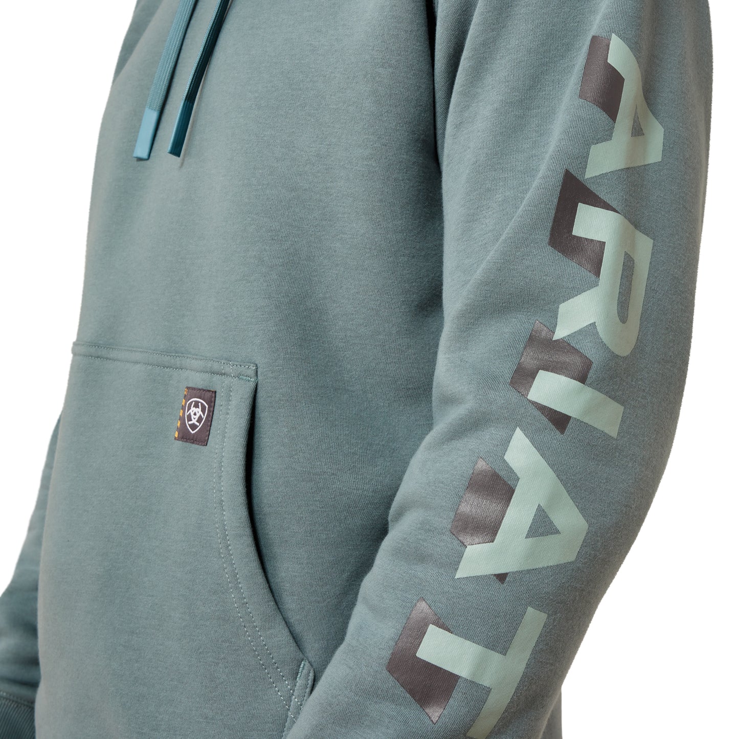Ariat Men's Rebar Lightweight North Atlantic Logo Hoodie 10079751