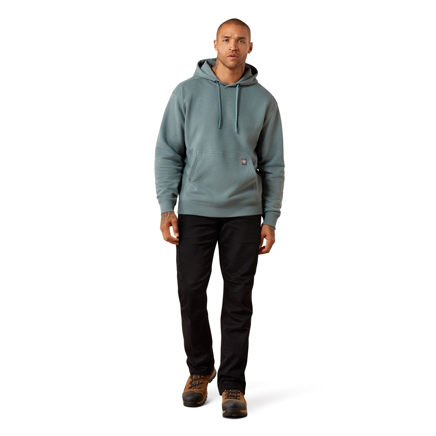 Ariat Men's Rebar Lightweight North Atlantic Logo Hoodie 10079751