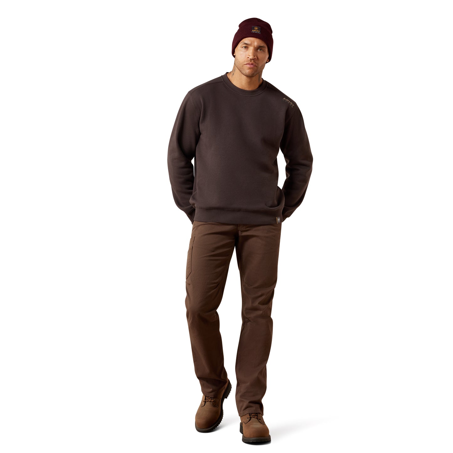 Ariat Men's Rebar Lightweight Licorice Sweatshirt 10079811