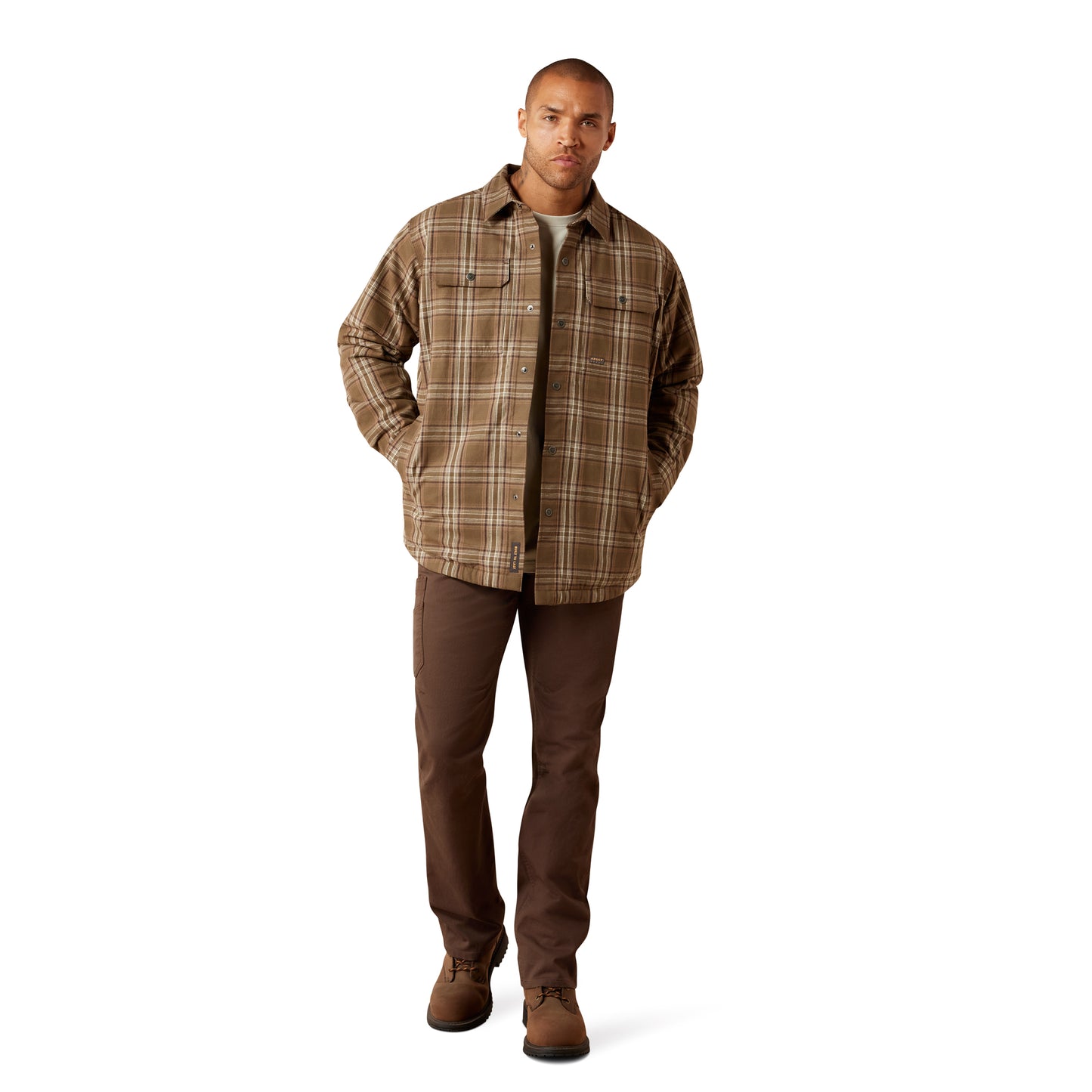 Ariat Men's Rebar Canteen Flannel Insulated Shirt Jacket 10079831