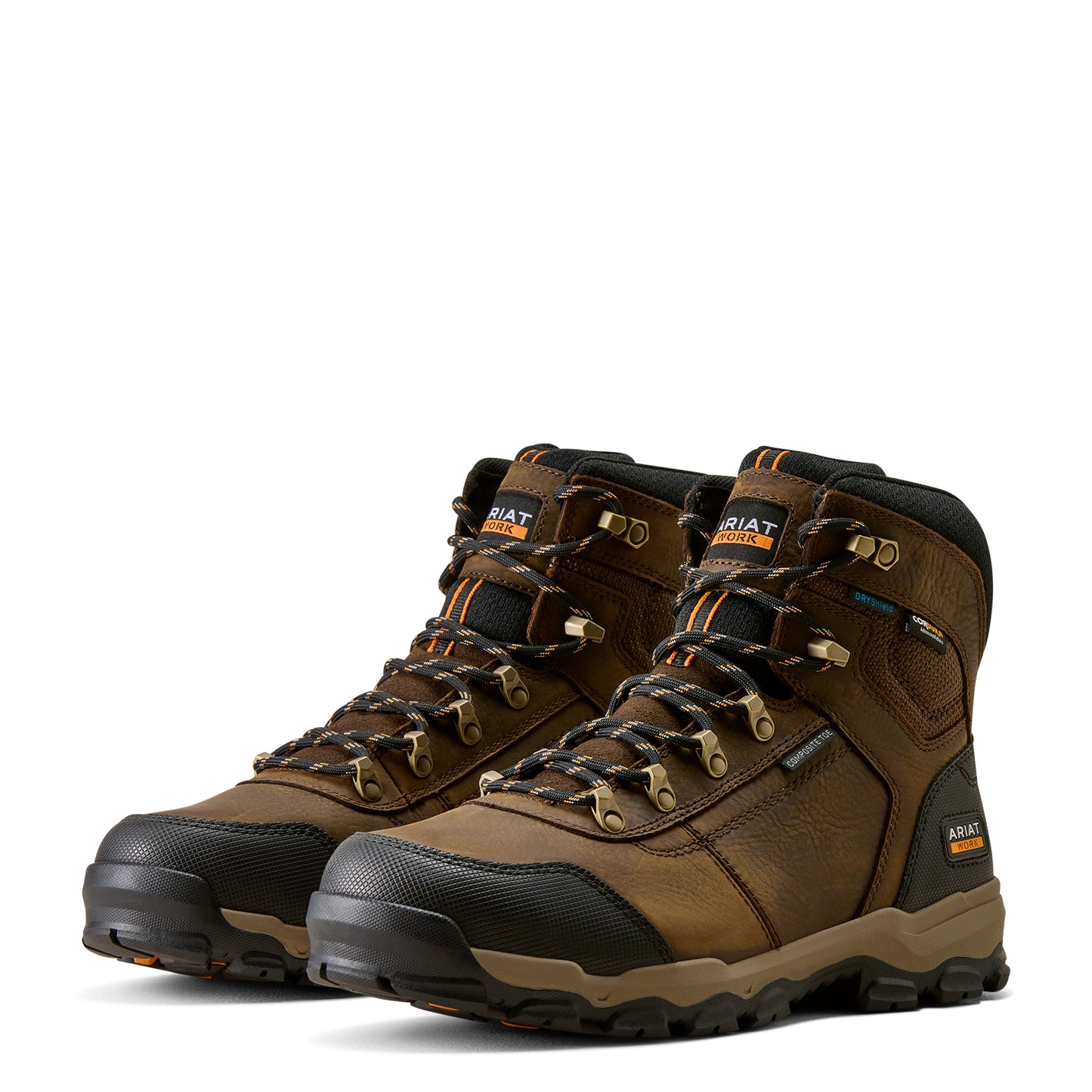 Ariat Men's Stryker Neo 6" Dark Brown Waterproof Composite Toe Work Boot 10080450
