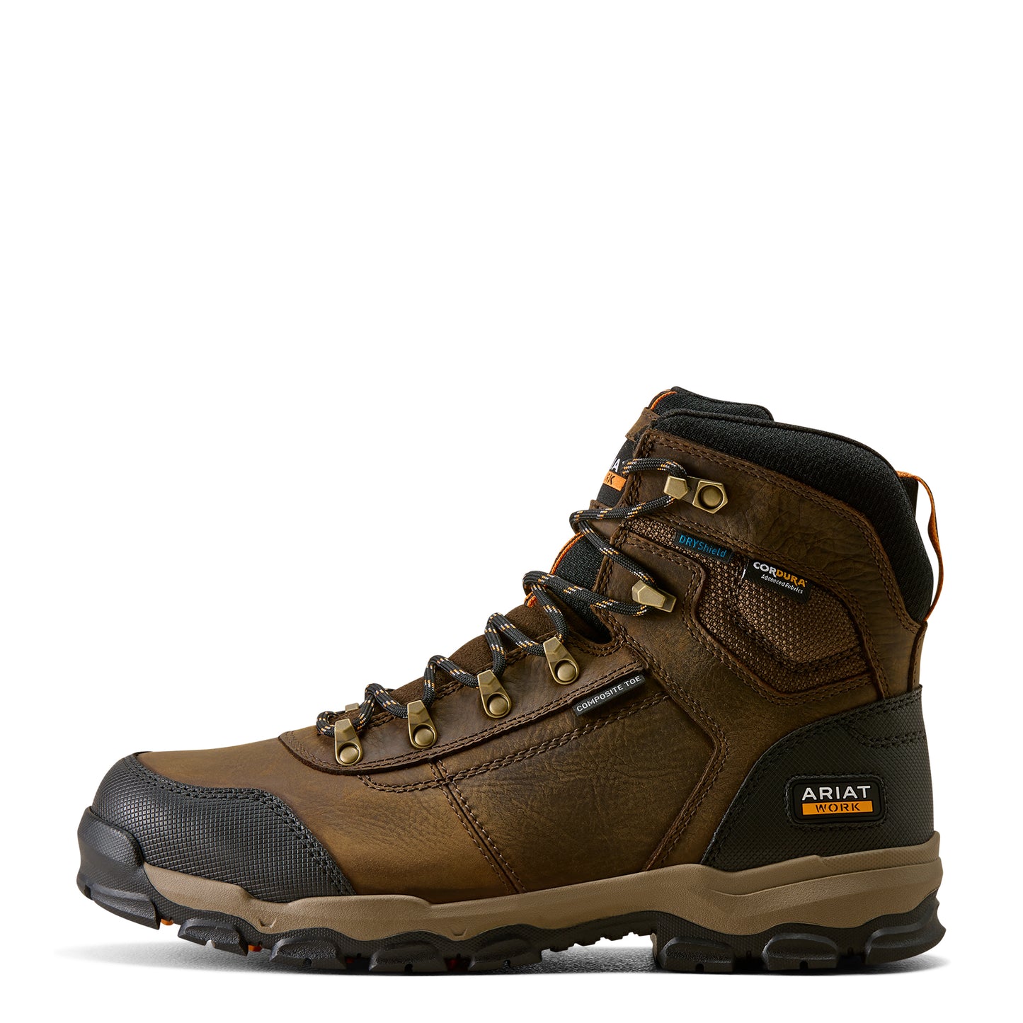 Ariat Men's Stryker Neo 6" Dark Brown Waterproof Composite Toe Work Boot 10080450
