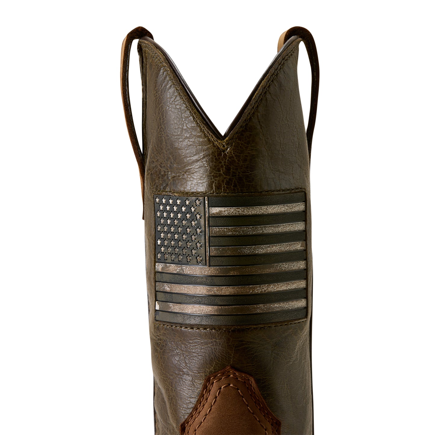 Ariat Men's Activator Patriot Alamo Brown Wide Square Steel Toe Work Boot 10080468