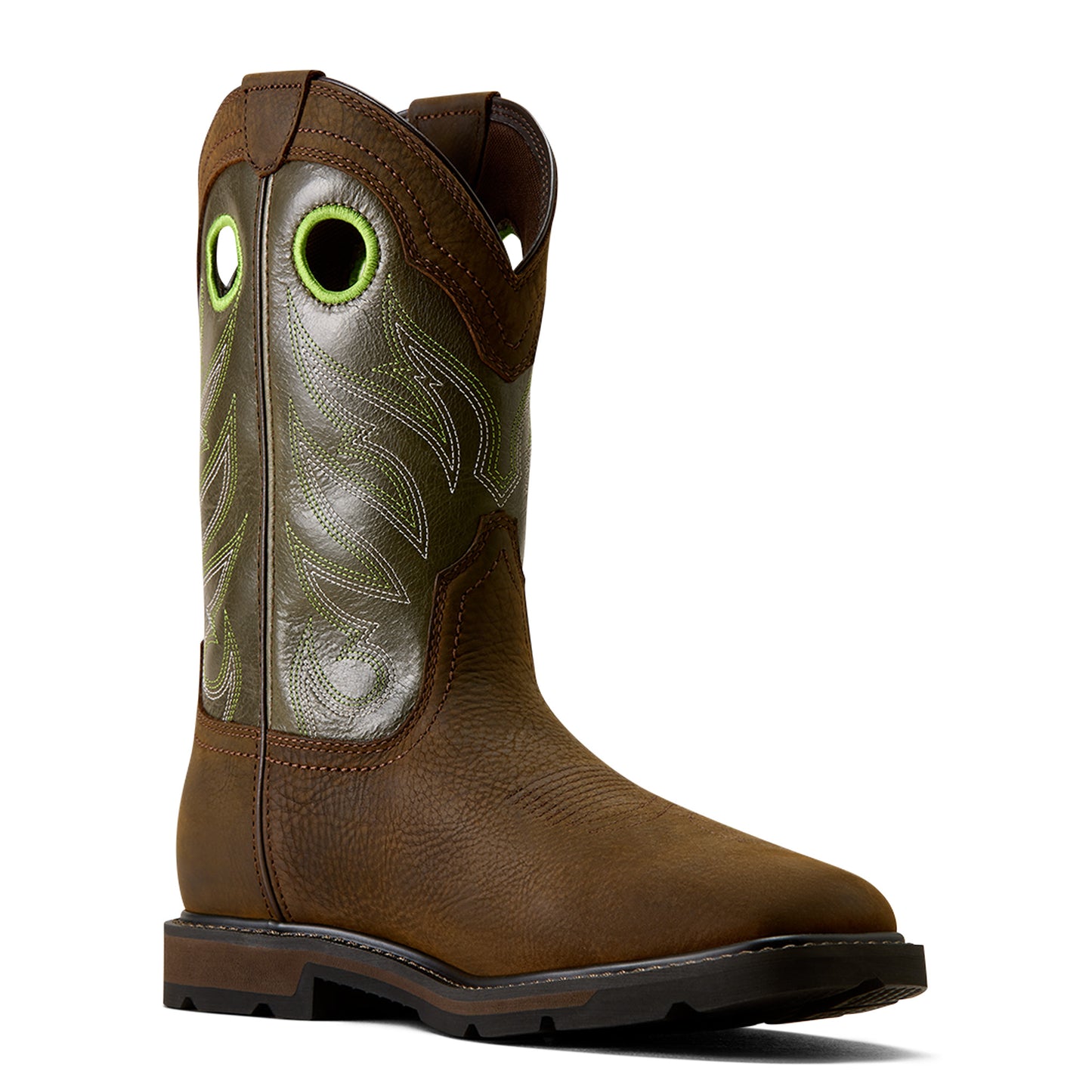 Ariat Men's Groundwork Waterproof Wide Square Steel Toe Work Boot 10082099