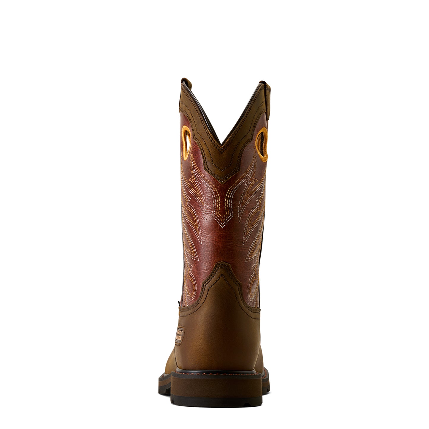 Ariat Men's Groundwork Brown Waterproof Wide Square Steel Toe Work Boot 10082160