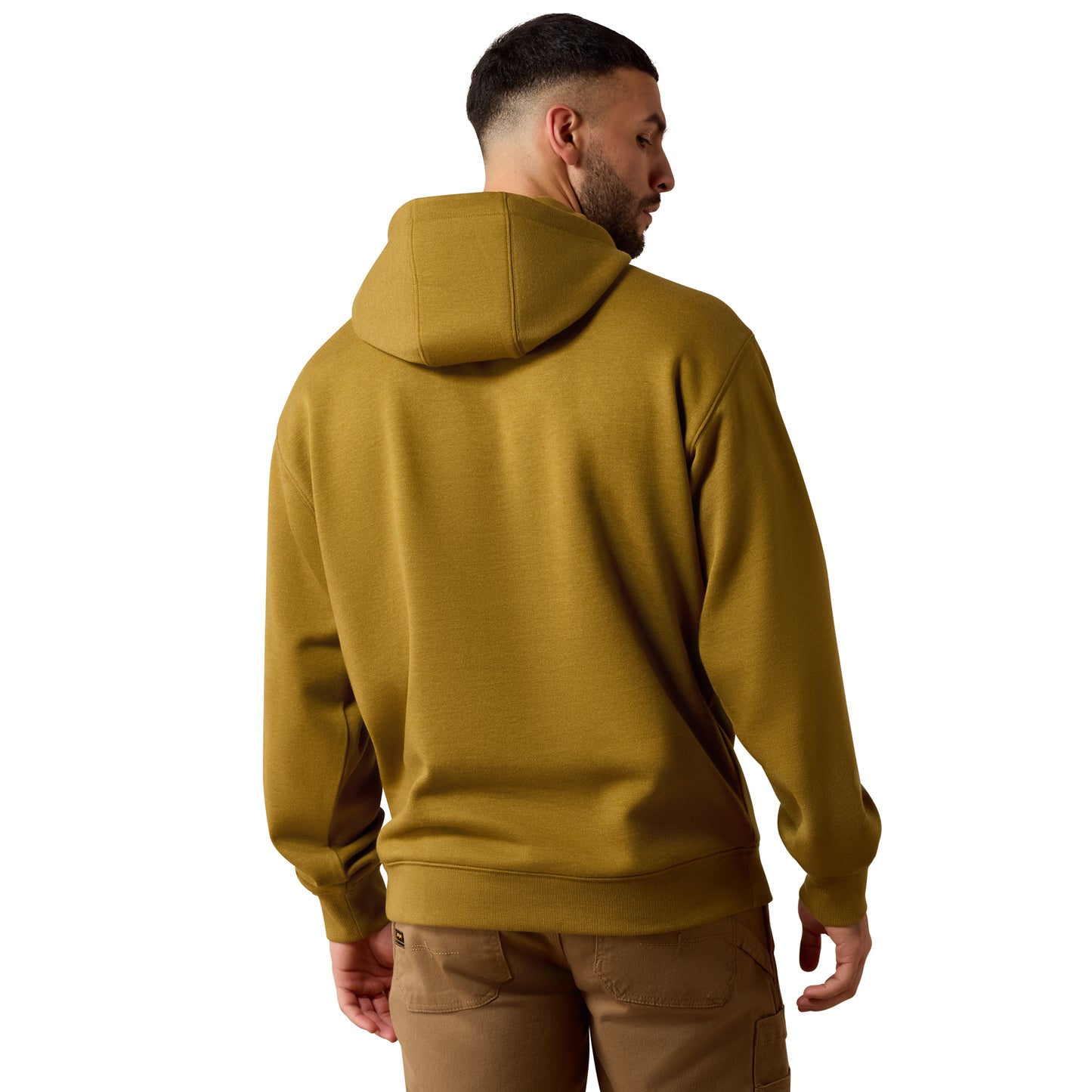 Ariat Men's Rebar Lightweight Plantation Heather Logo Hoodie 10082209