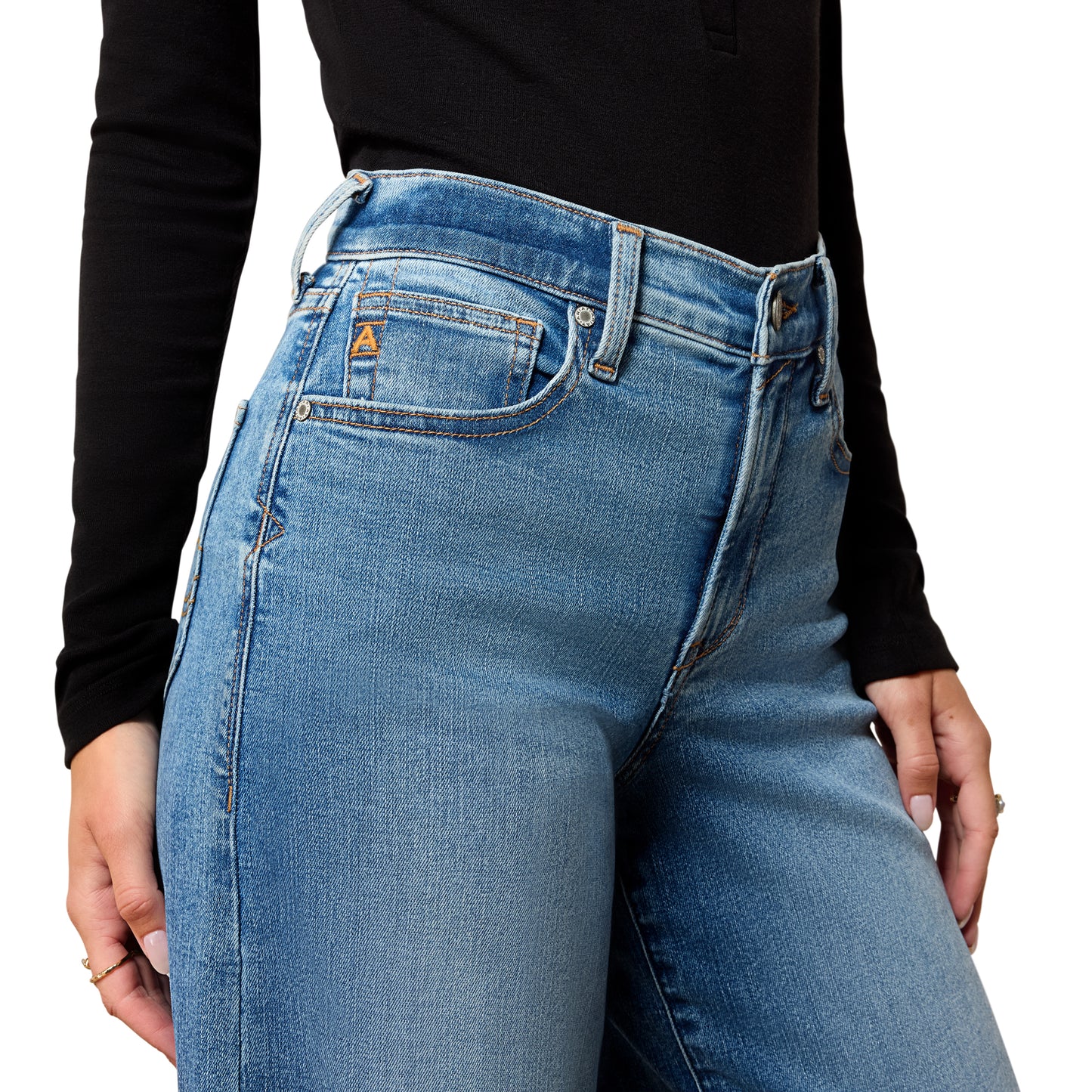 Ariat Ladies High Rise Revel Vilma Palmdale Ultrastretch Wide Leg Jeans 10078930